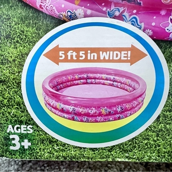 New! Play Day Inflatable three ring pool - Picture 2 of 5